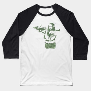 Banksy Mona Lisa Bazooka by US dollar Baseball T-Shirt